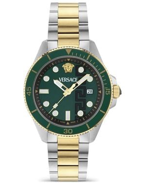 Versace Greca Force 42Mm Watch - Green