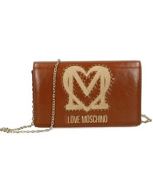 Love Moschino Studded Chain Cross Body Bag - Brown