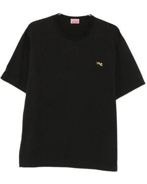 KENZO Jumping Tiger-Patch T-Shirt - Black