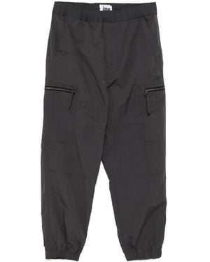 Izzue Hose mit Logo-Print - Grau