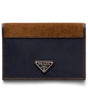 Prada Triangle-Logo Card Holder - Multicolor