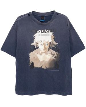 SAINT Mxxxxxx T-Shirt Met Grafische Print - Blauw