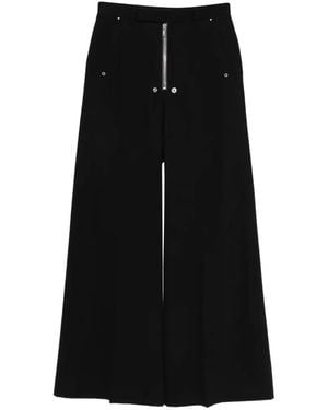 Rick Owens "Tailored Wide Belas" Trousers - Black