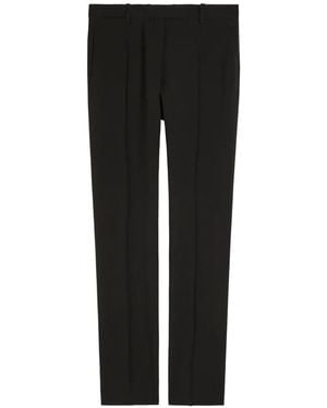 Calvin Klein Pressed-Crease Tailored Pants - Black