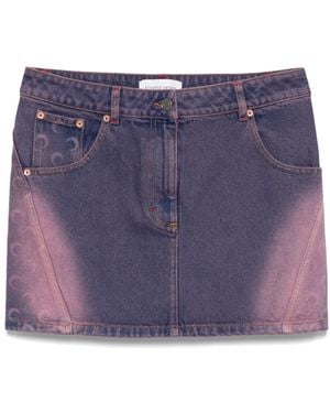 Marine Serre Minirock Mit Mond-Print - Lila
