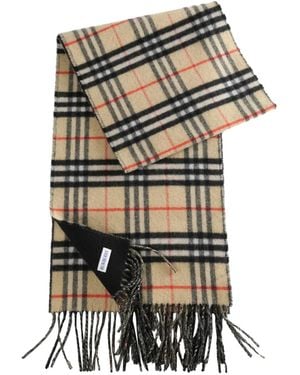 Burberry Gradient Check Cashmere Scarf - Grey