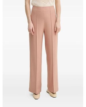 Aeron Wrap-Front Split-Hem Pants - Pink