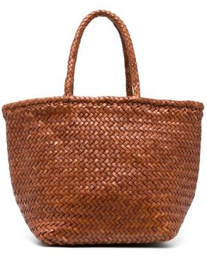 Dragon Diffusion Bolso Shopper Grace Pequeño Con Diseño Tejido - Marrón