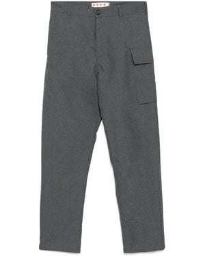 Marni Cargo Straight-Leg Pants - Gray
