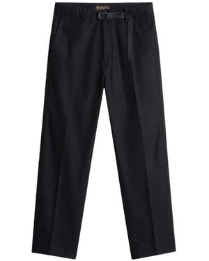 Woolrich Belted Flannel Trousers - Blue