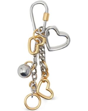 Bimba Y Lola Heart-Charm Keyring - White