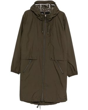Herno Hooded Long Windbreaker - Green