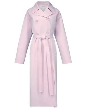 FFORME Leonie Double-Breasted Trench Coat - Pink