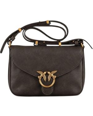 Pinko Logo-Plaque Shoulder Bag - Black