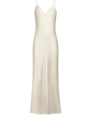 12 STOREEZ Silk Slip Dress - White