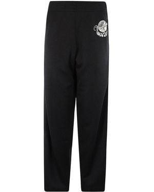 VAQUERA Logo-Print Track Trousers - Black