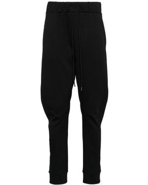 Attachment Drawstring-waistband Trousers - Black