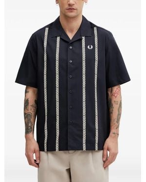 Fred Perry Short-Sleeve Shirt - Black