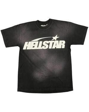 HELLSTAR Rhinestone-Embellished Logo T-Shirt - Black