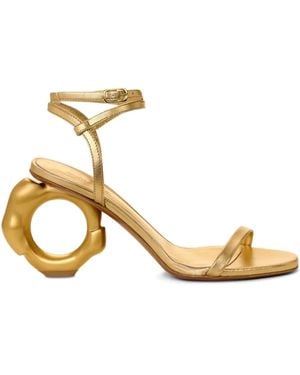 Cult Gaia Sandalen aus Leder 90mm - Mettallic