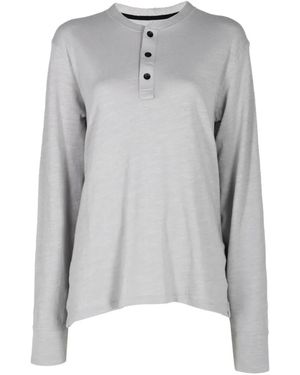 Rag & Bone T-Shirt Met Lange Mouwen - Grijs