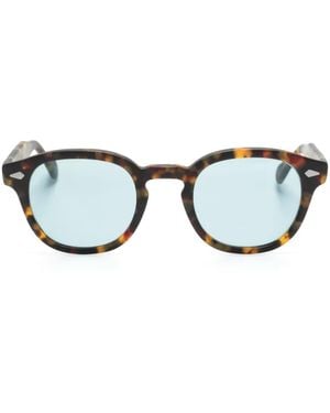Moscot Tortoiseshell-Effect Sunglasses - Blue