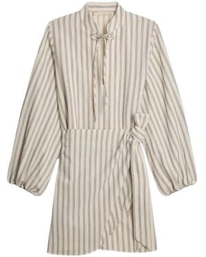 Vanessa Bruno Gloriosa Striped Midi Dress - White