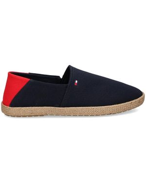 Tommy Hilfiger Logo-Embroidered Espadrilles - Blue
