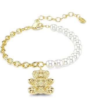 Swarovski Idyllia Pearl-Embellished Bracelet - Metallic