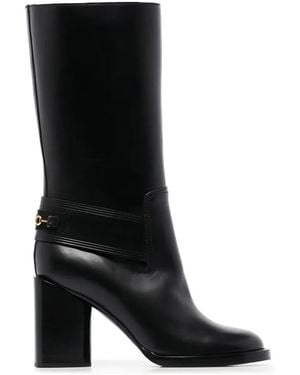 Ferragamo Gancio Boots - Black