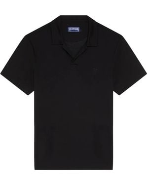 Vilebrequin Logo-Embroidered Polo Shirt - Black