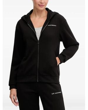 EA7 Logo-Detail Tracksuit Set - Black