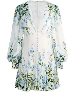 Alice + Olivia Irene Mini Dress - Blue