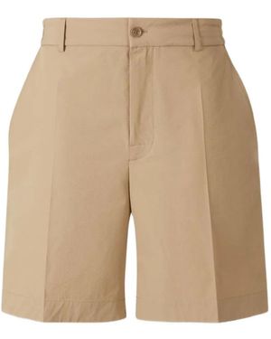 Moncler Seersucker Shorts - Natural