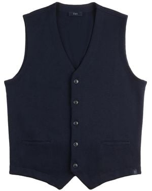 Fay Chaleco con cuello en V - Azul