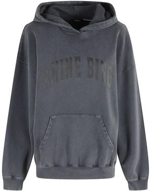 Anine Bing Harvey Logo Hoodie - Gray