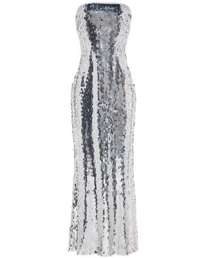 Simon Miller Sculpty Strapless Sequin-Embellished Dress - White