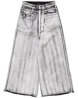 LỰU ĐẠN Radiation Dumpster Jeans - Grey