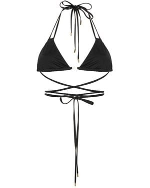 Loewe X Paula's Ibiza Bikinioberteil Mit Anagram-Motiv - Schwarz