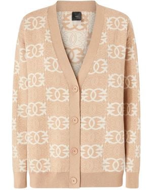 Pinko ジオメトリックパターン カーディガン - ナチュラル