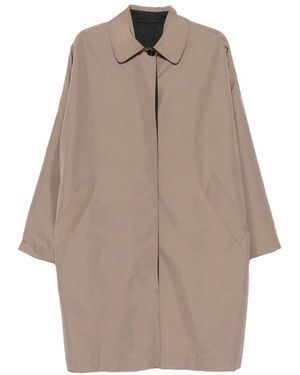 Alysi Storm-Flap Trench Coat - Natural