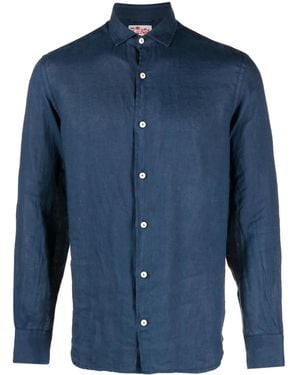 MC2 Saint Barth Pamplona Linen Shirt - Blue