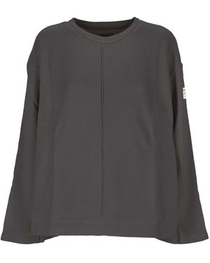 Ecoalf Exposed-Seam Logo-Patch Jumper - Grey