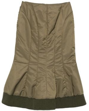 Simone Rocha Gesteppter Midirock - Grün