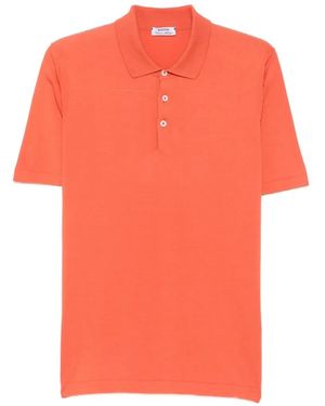 Cesare Attolini Short-Sleeve Polo Shirt - Orange