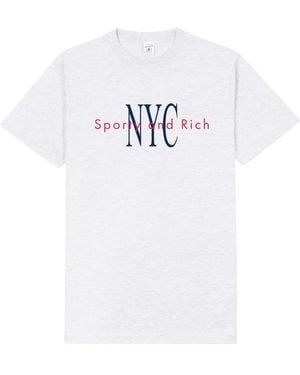 Sporty & Rich Ny Minute T-Shirt - White