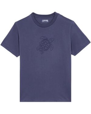 Vilebrequin Turtle エンブロイダリー Tシャツ - ブルー