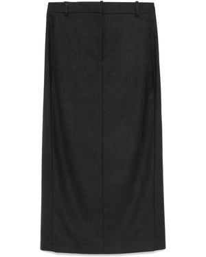 Theory Midi-Rok Met Verborgen Sluiting - Zwart