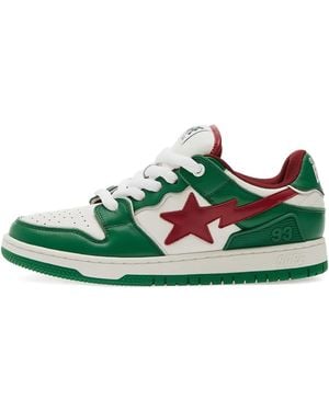 A Bathing Ape Trainers New Bape Sk8 Sta 1 M2 Eur - Green
