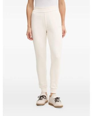 ARMANI EXCHANGE Logo-Print Elasticated-Waist Track Pants - Natural